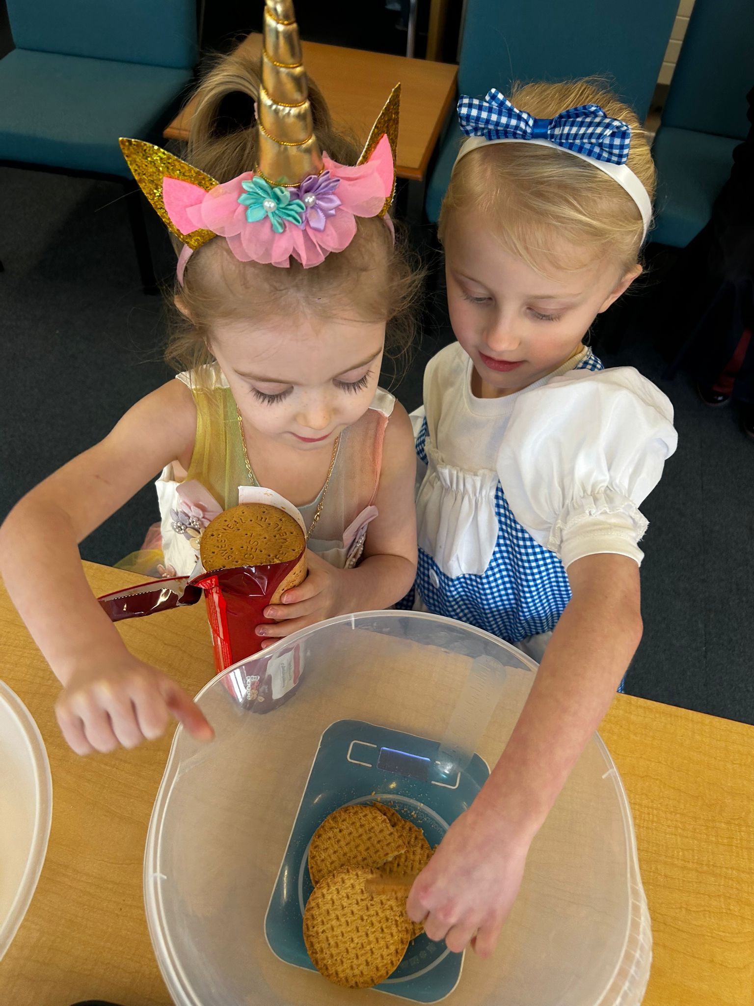 Children working on creative projects together